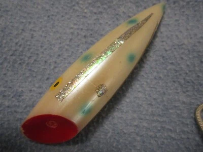 Винтажная неизвестная 5-дюймовая рыболовная приманка для ловли лосося в хорошем состоянии товара. - Изображение 1 из 4