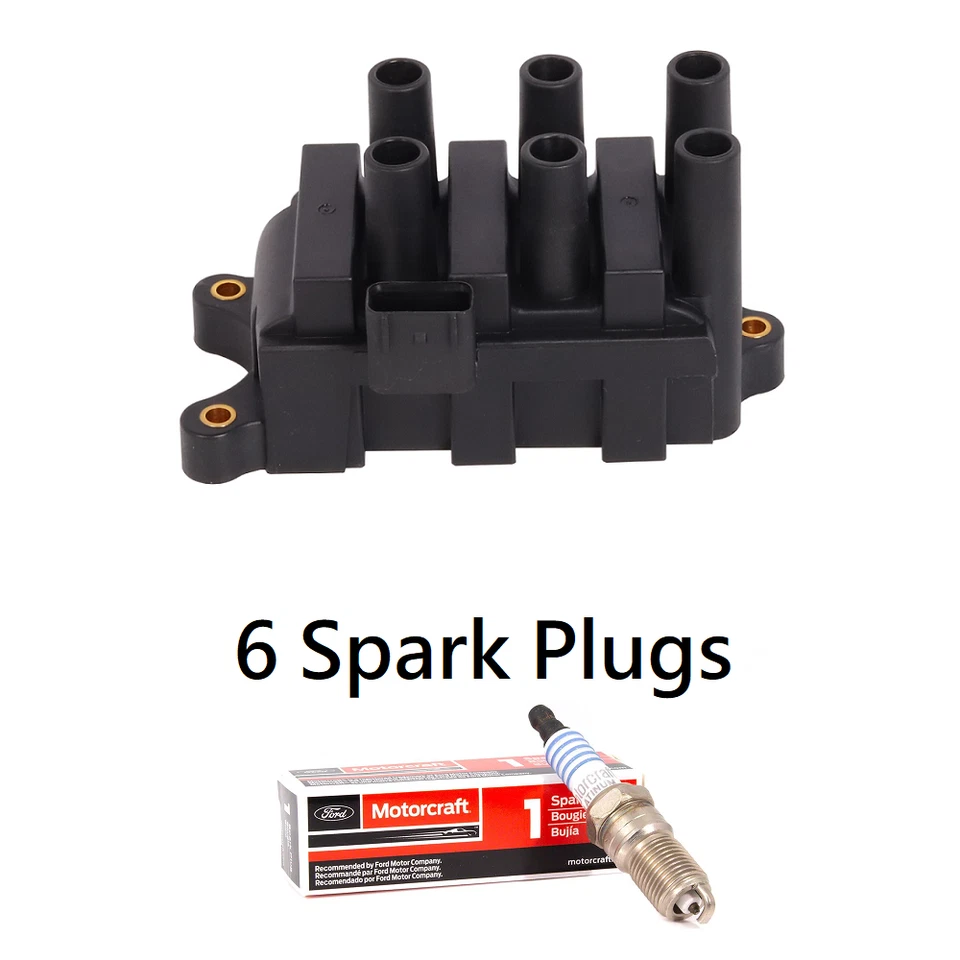 Bobina de ignição e vela de ignição de irídio para 01-07 Mazda B3000 FD498 SP541 - Imagem 1 de 4