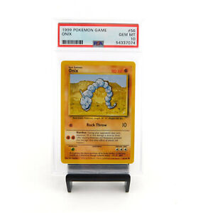 1999 Pokemon Game Base Set #56 Onix PSA 10 Gem Mint