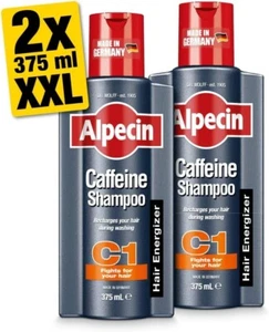 Alpecin C1 Caffeine Shampoo 2x 375ml Hair Energizer Supports Natural Hair Growth - Picture 1 of 7