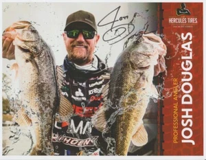 2023 Josh Douglas signed Hercules Tires Bassmaster Classic MLF Fishing Hero Card - Picture 1 of 2