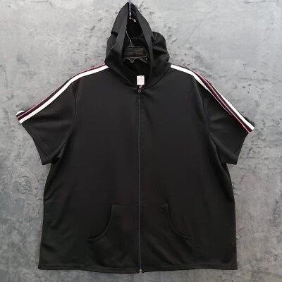 Sudadera con Capucha Bobbie Brooks Para Mujer Talla 3XL Cremallera Completa Negra Rosa Manga Corta Ejercicio Foto 1 de 4