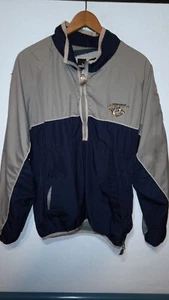 PUMA Nashville Predators 1/2 Zip Blue Pullover Windbreaker Jacket Size Med - Picture 1 of 12