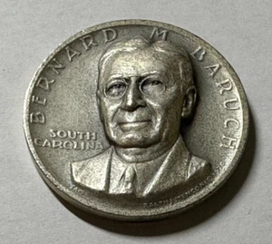 SILBER BERNARD M BARUCH SOUTH CAROLINA MEDALLIC ART CO N.Y. SILBER 999 MEDAILLE - Bild 1 von 5