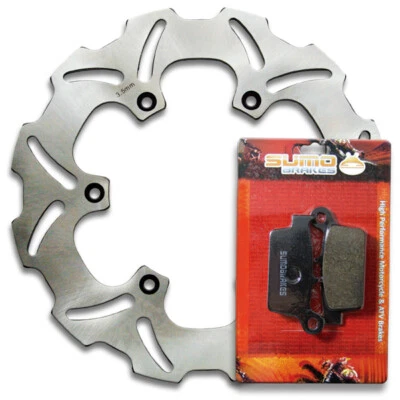 Rotor trasero + pastillas de freno para Yamaha WR250 ZK [1998] WR250 FN [2001] YZ426 F [00-01] Foto 1 de 4