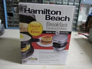 HAMILTON BEACH DESAYUNO SANDWICHERA NUEVA EN CAJA SELLADA - Imagen 1 de 5