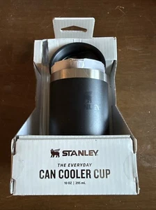 Stanley Everyday 10oz Vacuum Insulated Performance Slim Can Cooler Cup Black - Picture 1 of 3