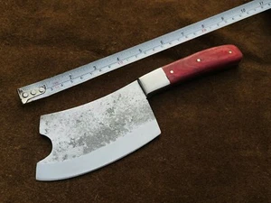 Custom Handmade Antiqued High Carbon Steel Chef Knife, Cleaver, Axe, Camping 108 - Picture 1 of 4