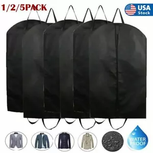 Large Travel Garment Bag Suit Cover w/ Handle Dress Storage Foldable Carrier Bag - Picture 1 of 12