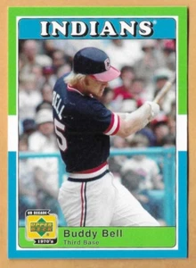 Buddy Bell Cleveland Indians años 70 #14 - cubierta superior década casi nuevo-como nuevo 2001 - Imagen 1 de 2
