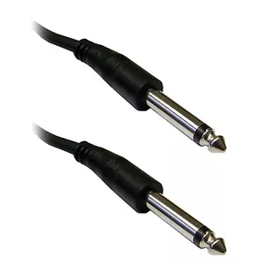 6ft 1/4" TS Mono Phono Male to Male Audio Microphone Cable - Picture 1 of 1