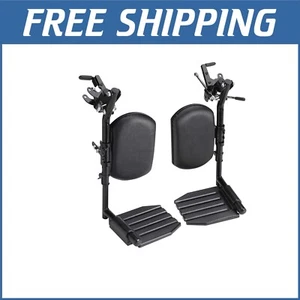 Durable Composite Footplates with No-Tool Elevating Footrests - Hemi Legrests - Picture 1 of 7