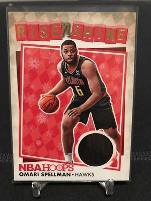 2018 NBA Hoops Omari Spellman Game Used Jersey! Rookie RC Hawks - Image 1 of 2