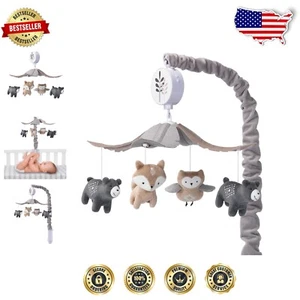 Lightweight Woodland Forest Baby Mobile - 20-Minute Soother with Volume Control - Picture 1 of 8