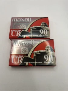 2 NEUE Maxwell UR 90 Minuten leere Audiokassette Band versiegelt - Bild 1 von 1
