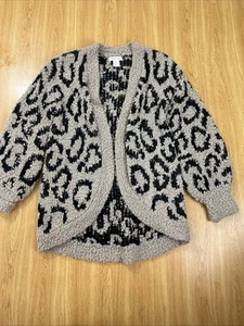 Rachel Zoe Animal Print Strickjacke Damen Gr. L - Bild 1 von 8