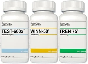 Definition Stack (Testosterone Support) - Test-600x, Winn-50, Tren 75-3 Bottl... - Picture 1 of 5