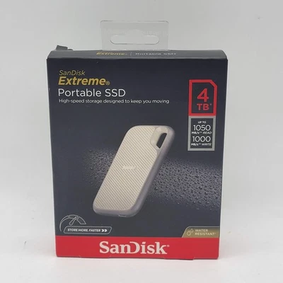 New SanDisk Extreme 4TB Portable SSD SDSSDE51-4T00-AW25 - Image 1 of 4