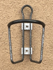 Vintage Velocity Australia VeloCage Water Bottle Cage Black/Gray/Silver Splatter - Picture 1 of 10