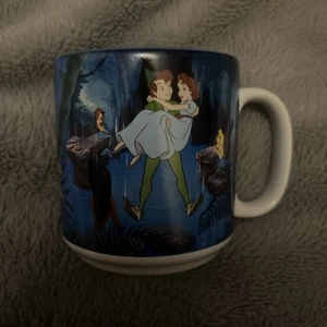 Vintage Disney Peter Pan & Tinkerbell Classic Mug Cup - Picture 1 of 6