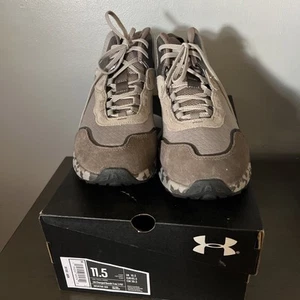 Size 11.5 - Under Armour Charged Bandit Trek 2 Gray Brown Camo UA1004 - Picture 1 of 7