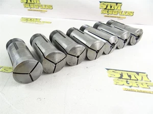7 HARDINGE 5C COLLETS 1/16" TO 7/16" BY 16THS - Picture 1 of 12