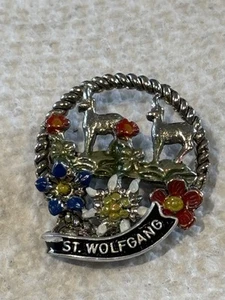 Vintage ST. WOLFGANG Austria BROOCH Flawed - Picture 1 of 9