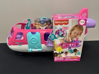Fisher-Price Little People Barbie Juguete Pequeño Avión de Sueño con Luces Foto 1 de 4