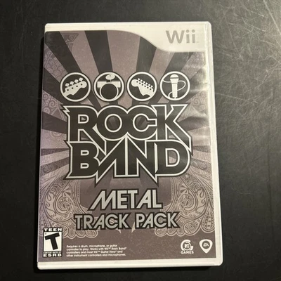 Rock Band: Metal Track Pack (Nintendo Wii, 2009) Complete Clean Tested - Image 1 of 4