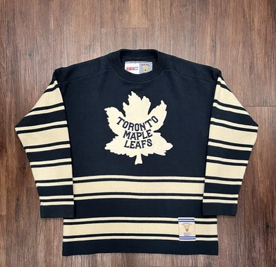 CCM Toronto Maple Leafs 1927 NHL Vintage Hockey Sweater Jersey - Size XL - Image 1 of 4