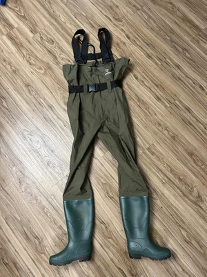 FISHINGSIR Bootfoot Pecho Vadeadores Verde Oliva EU 38 Impermeable Pesca Tirantes Foto 1 de 4