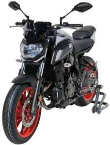 Ermax Motorcycle Windshield Hypersport Screen Yamaha MT-07 2018- Dark Black - Picture 1 of 3