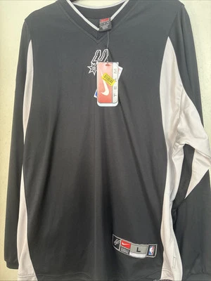 Vintage San Antonio Spurs Nike Men's L Dri-Fit  Shooters Jersey NWT NEW 2001 Y2K - Image 1 of 4