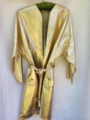 CHAQUETA DE GAMUZA COJA DORADA Vintage Grande - XL Foto 1 de 4