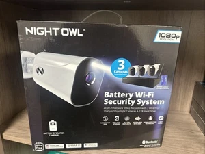 Night Owl WM-8BBTWN1-32B 10 Channel Bluetooth 3 Battery 1080p HD Wire-Free - Afbeelding 1 van 4