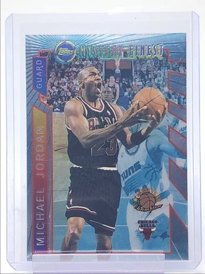 MICHAEL JORDAN 1996-97 TOPPS MISTERIO FINEST SUPER EQUIPO CONFERENCIA Q2756 Foto 1 de 2