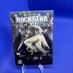 2025 Bowman Chrome JAMES WOOD RR-11 Rockstar Rookies Nationals - Picture 1 of 3