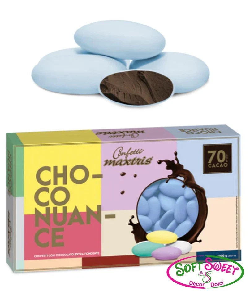 CONFETTI MAXTRIS CHOCO NUANCE CIELO 1 KG