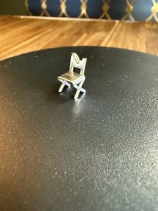 Vintage Sterlingsilber 3D einzigartig Rasen Stuhl Anhänger Charm - Bild 1 von 6