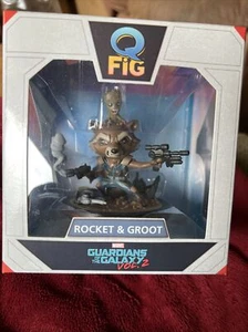 Rocket Raccoon and Groot Q-Fig Marvel Collectible Figure Guardians of the Galaxy - Picture 1 of 6