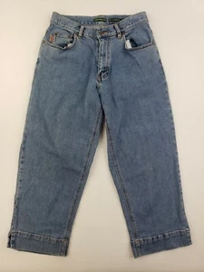 Eddie Bauer Capri Women's Size 4 Stretch Cropped Medium Wash - Picture 1 of 11
