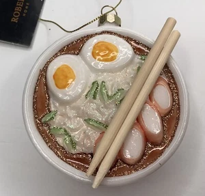 New 2023 Robert Stanley RAMEN BOWL & CHOPSTICKS Christmas Ornament - Picture 1 of 7