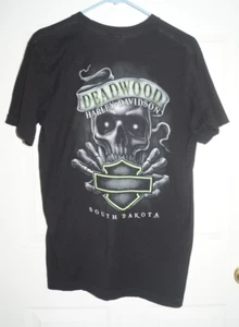 CAMISETA NEGRA DEADWOOD HARLEY DAVIDSON SOUTH DAKOTA - Imagen 1 de 5