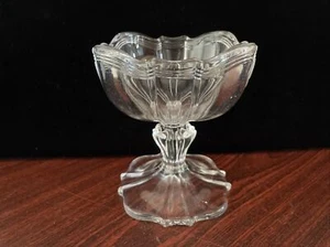 Antique EAPG Glass Footed Compote Bowl / Serving Dish 5x5" - Picture 1 of 5