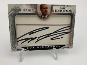 2022 Decision Vault COREY LEWANDOWSKI Cut Signature AUTO Autograph Card Signed