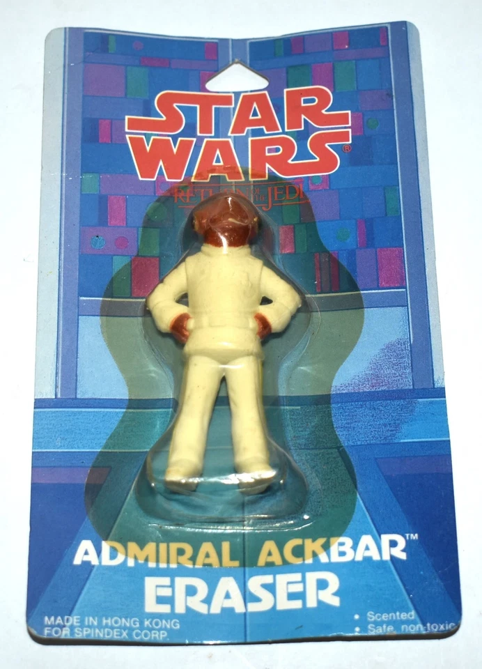 Star Wars Admiral Ackbar Return of The Jedi 1983 Eraser Figure Vintage