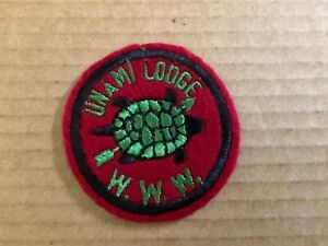 Unami Lodge One 1950’s red FELT patch SALE!!!