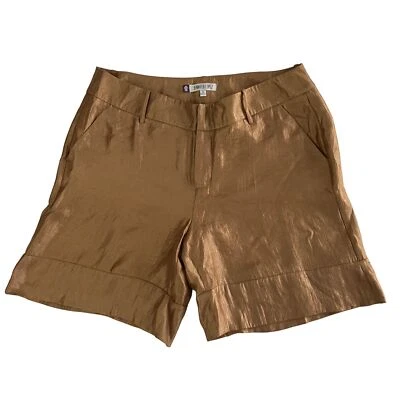 Pantalones Cortos Jennifer Lopez Mujer Brillantes Tiro Alto Dorado Hada Grunge Punk Twee Talla 12 Foto 1 de 4