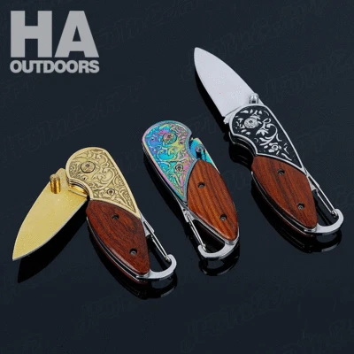Small Exquisite Pocket Folding Knife Gift Collection Camping Outdoor Fishing Key - image 1 of 4