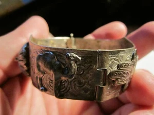 ASIAN HAND CRAFTER ARTISAN BRACELET CAMEL THEME METAL FITS 7 1/2" WRIST- BBA-17A - Picture 1 of 5